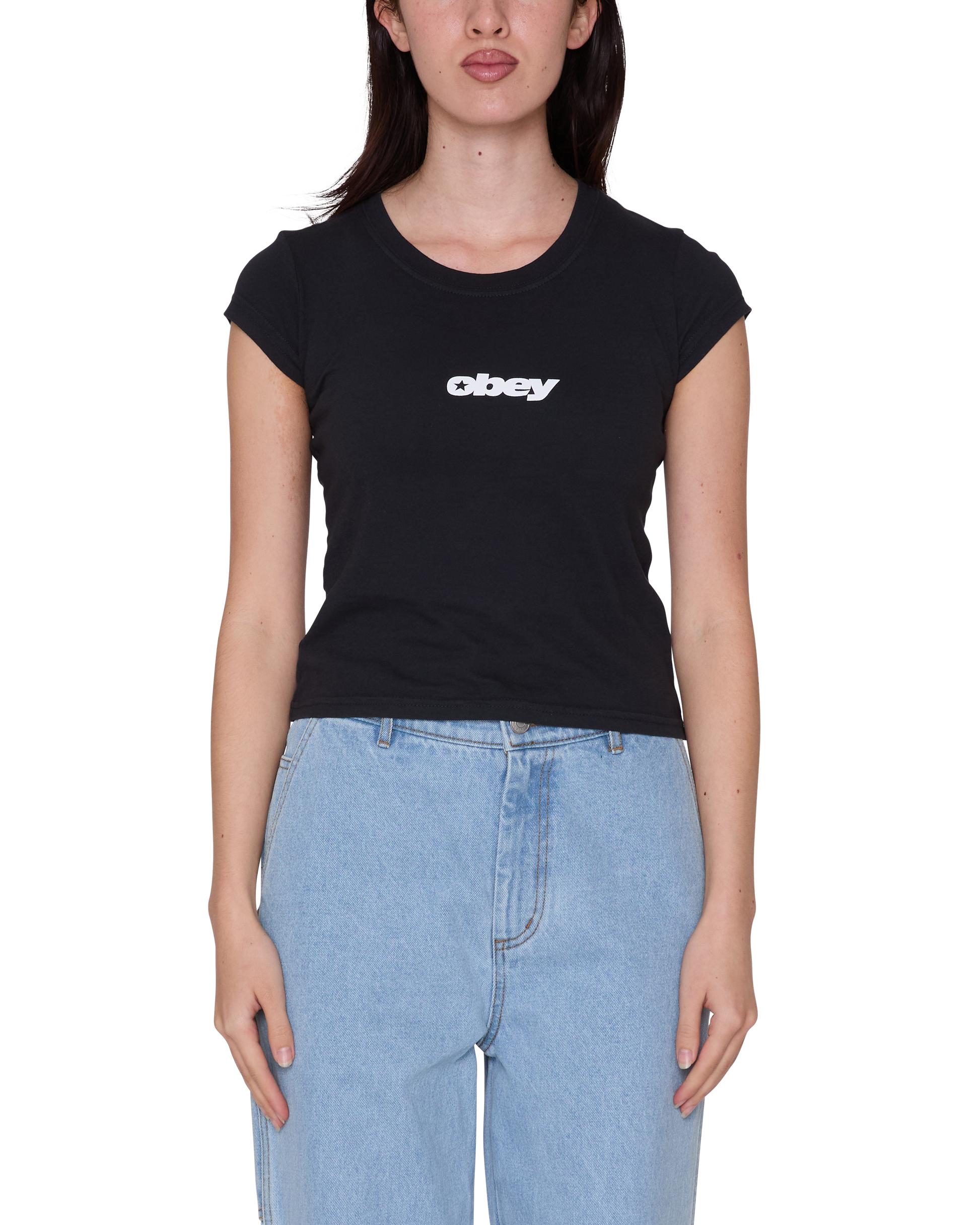 OBEY W SPEED 2 CROPPED TEE - vue avant
