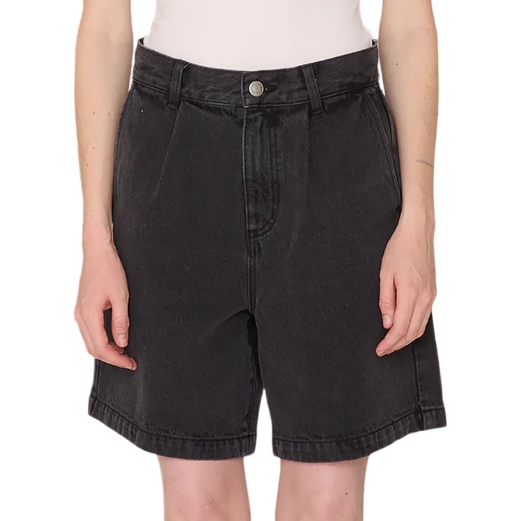 OBEY W ELI II DENIM PLEATED SHORT