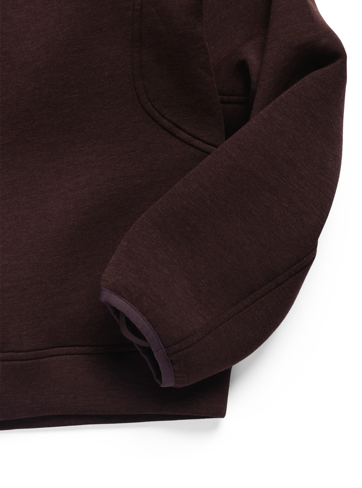 BURTON W SPACECLOUD 1/4 ZIP TOP BEAR HUG BROWN HEATHER