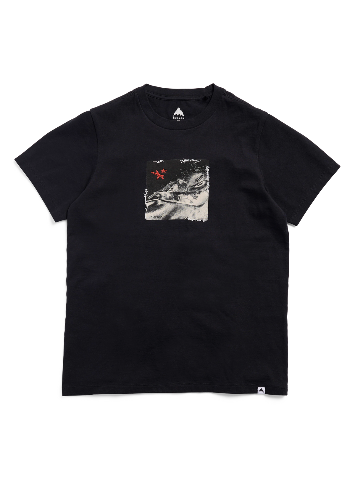 BURTON RIDER SHORT SLEEVE T-SHIRT - TRUE BLACK