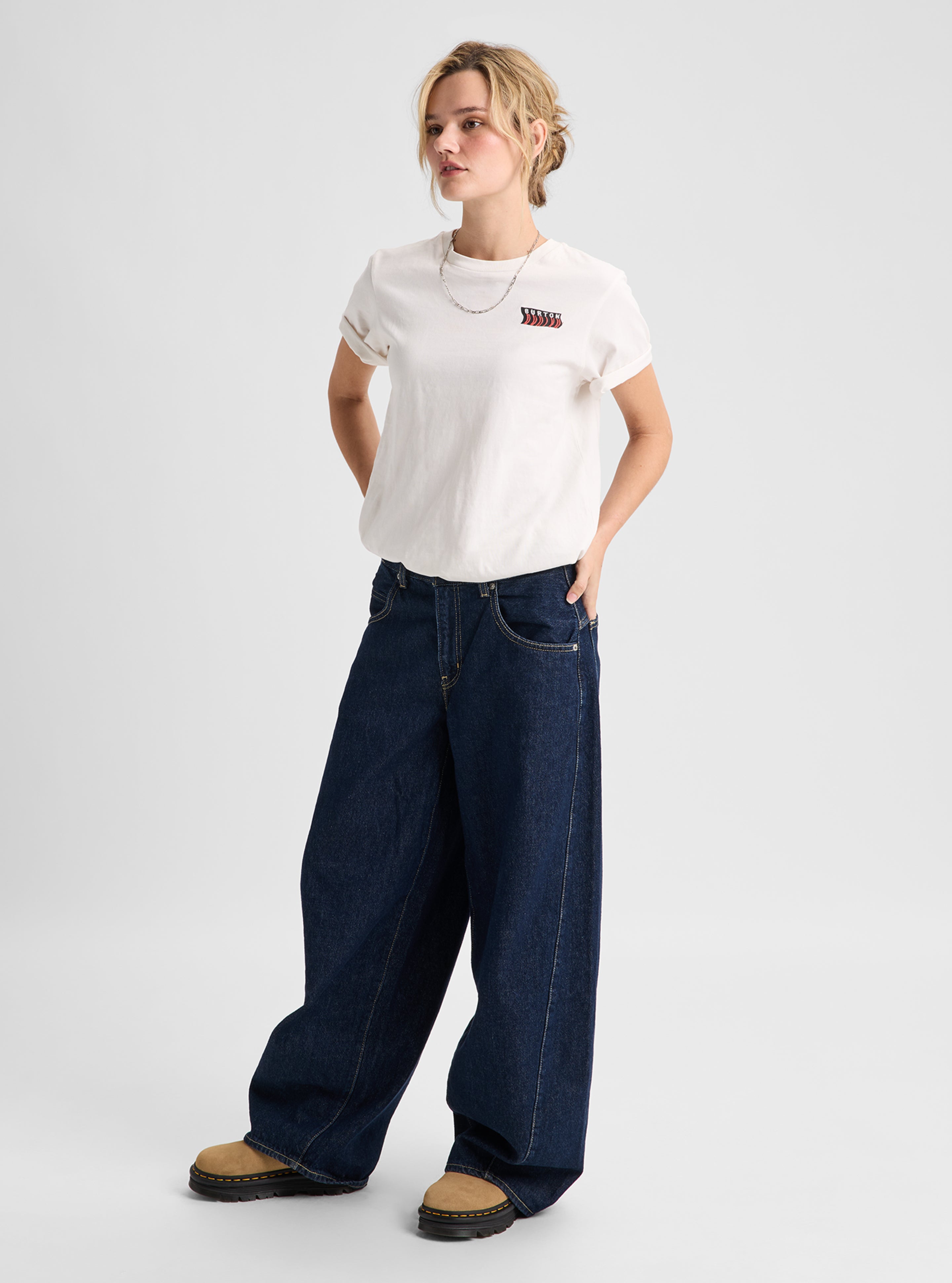 Burton Throwback Short Sleeve T-Shirt Stout White - vue 3