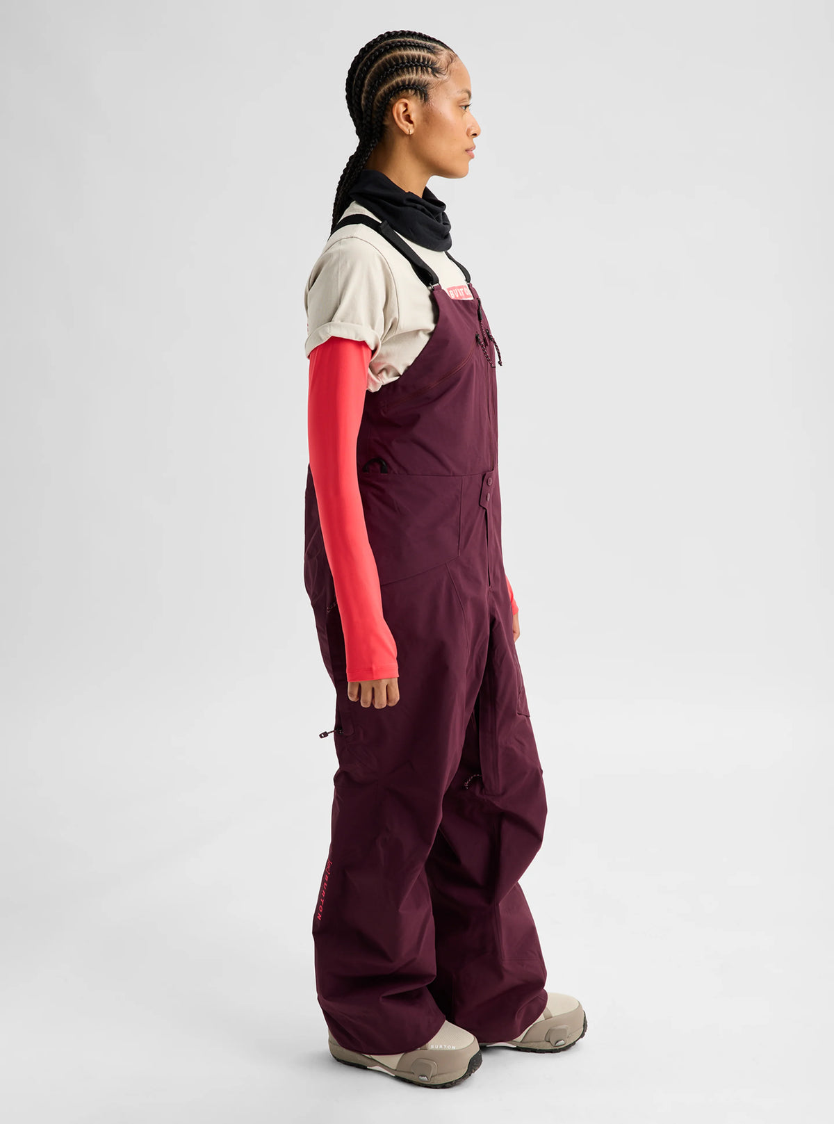BURTON W [AK] CYCLIC GORE-TEX 2L BIB PANTS RUM RAISIN
