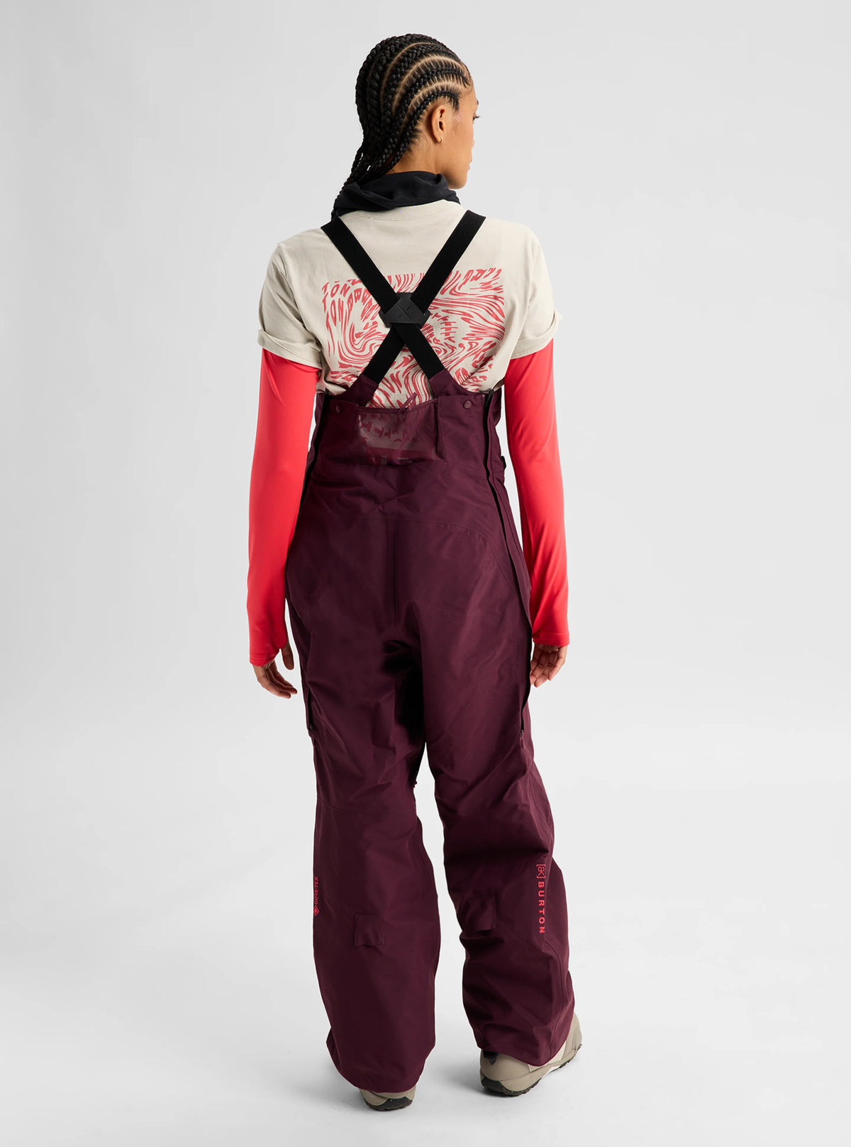 BURTON W [AK] CYCLIC GORE-TEX 2L BIB PANTS RUM RAISIN