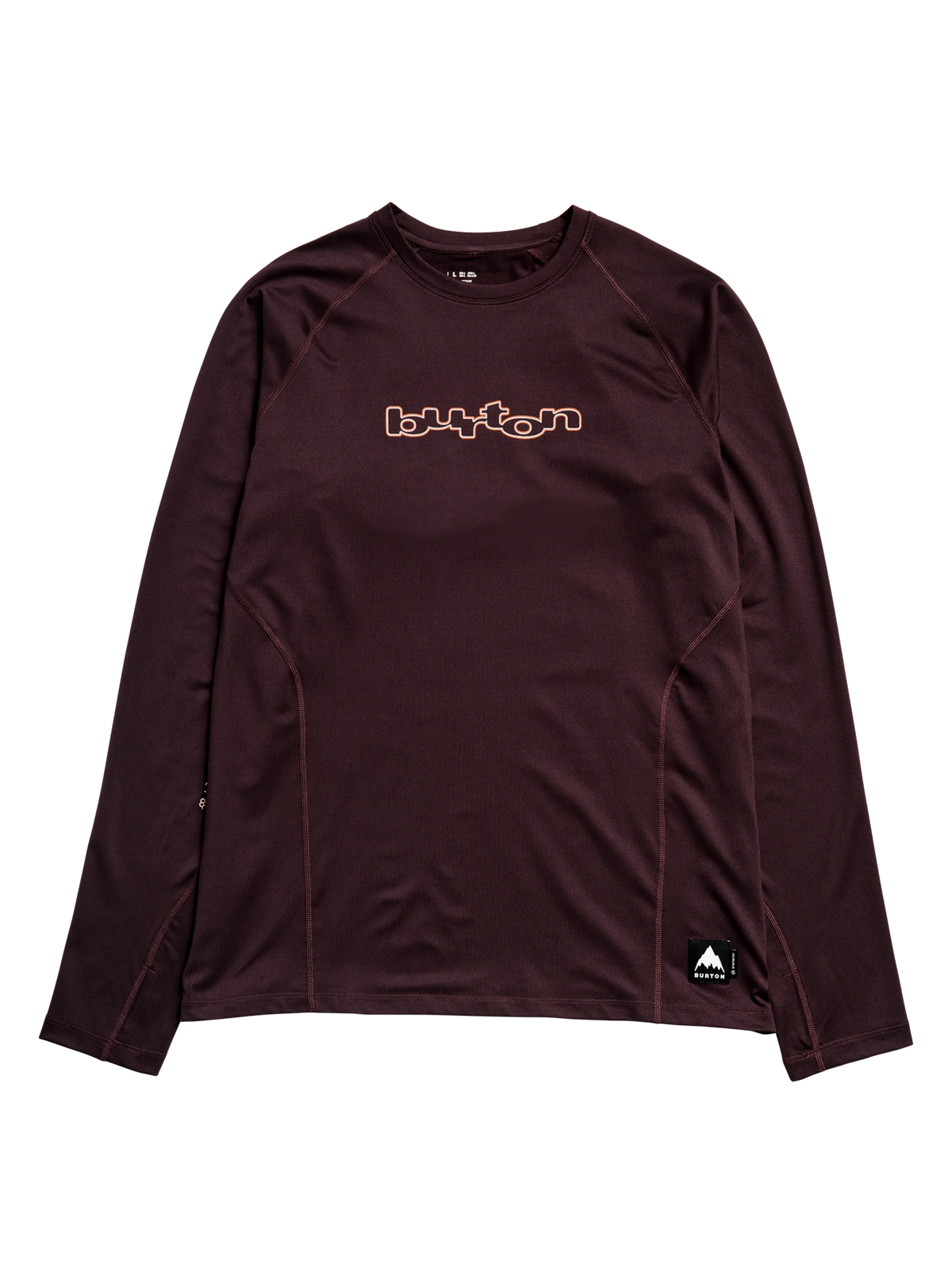 BURTON SYNTHETIC MIDWEIGHT BASE LAYER CREW BEAR HUG BROWN