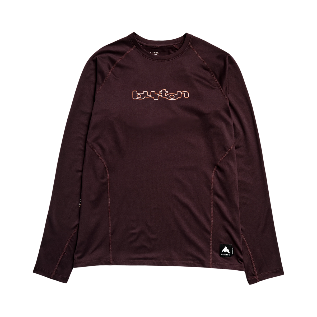 BURTON SYNTHETIC MIDWEIGHT BASE LAYER CREW BEAR HUG BROWN