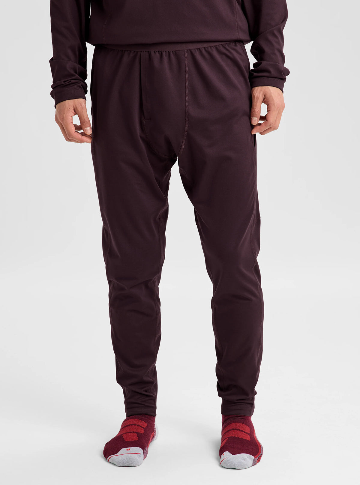 BURTON SYNTHETIC MIDWEIGHT BASE LAYER PANTS BEAR HUG BROWN