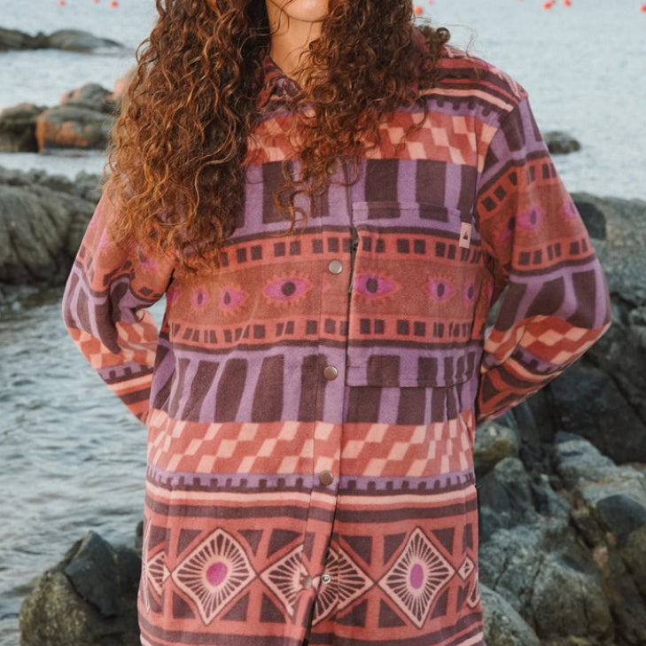Notice The Reckless Moonridge Patterned Fleece Shirt - portée