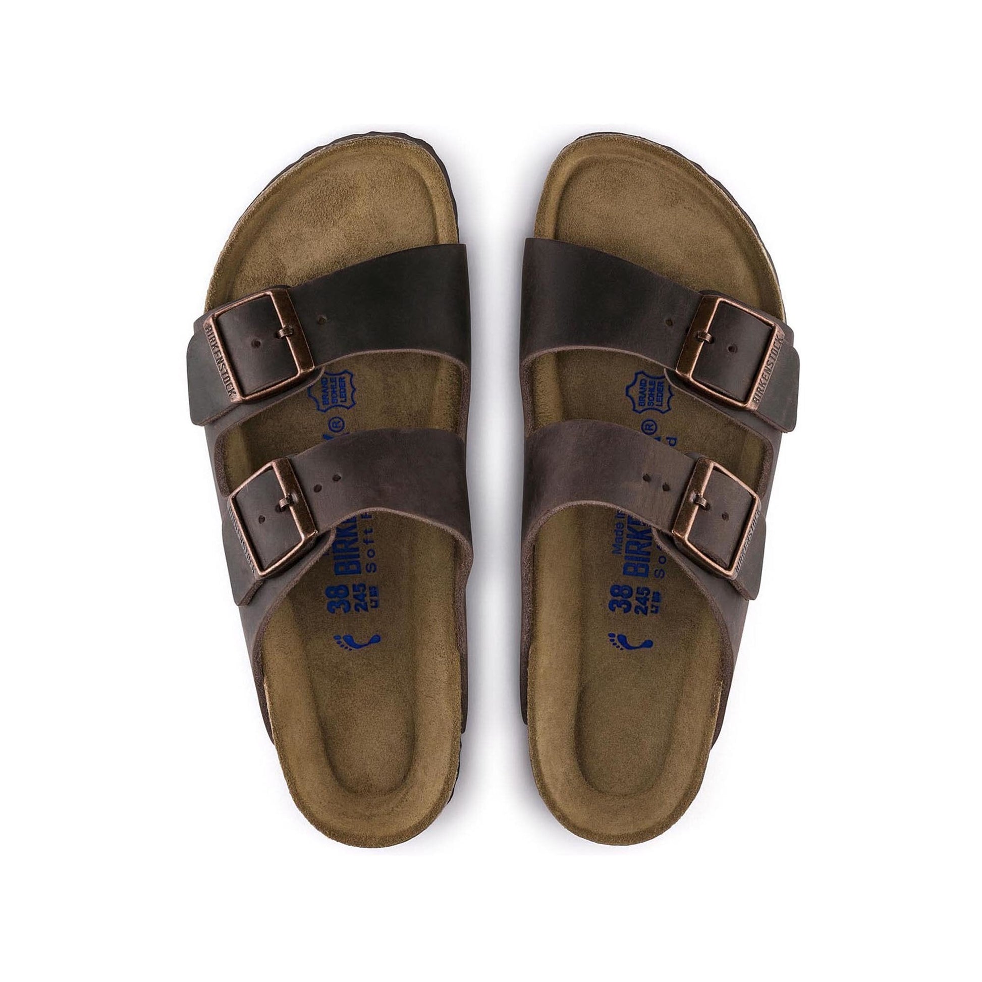 Birkenstock Arizona Narrow Habana - vue dessus