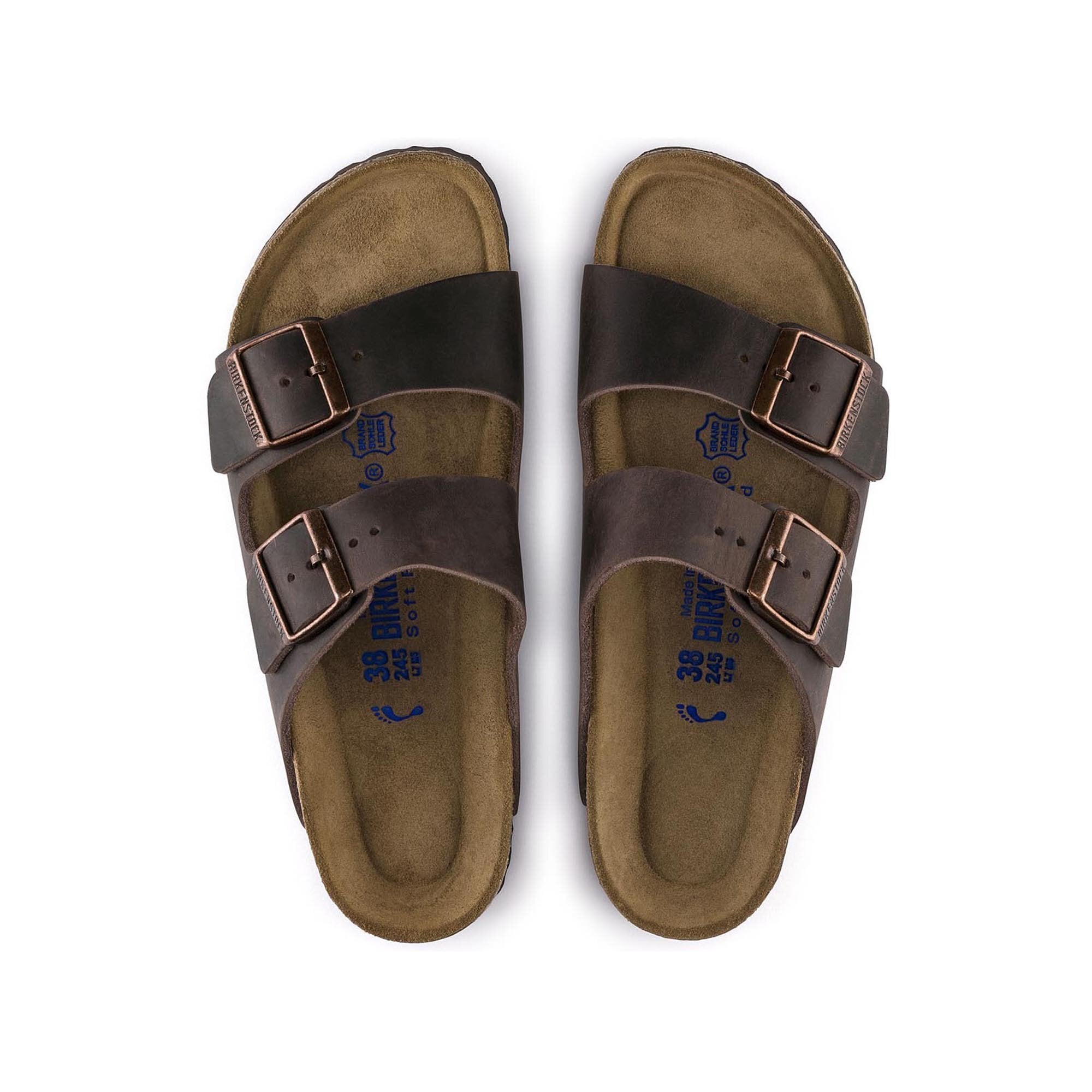 Birkenstock Arizona Narrow Habana - vue dessus