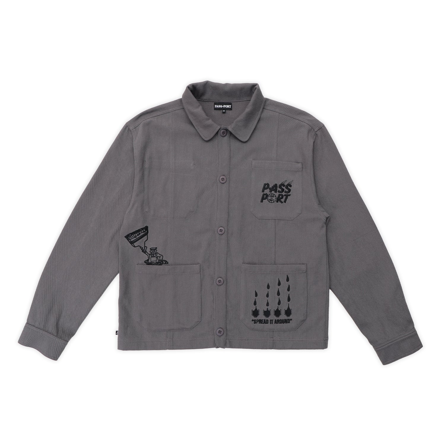 Passport Shop Rules Painters Jacket - Grey
