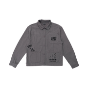 Passport Shop Rules Painters Jacket - Grey