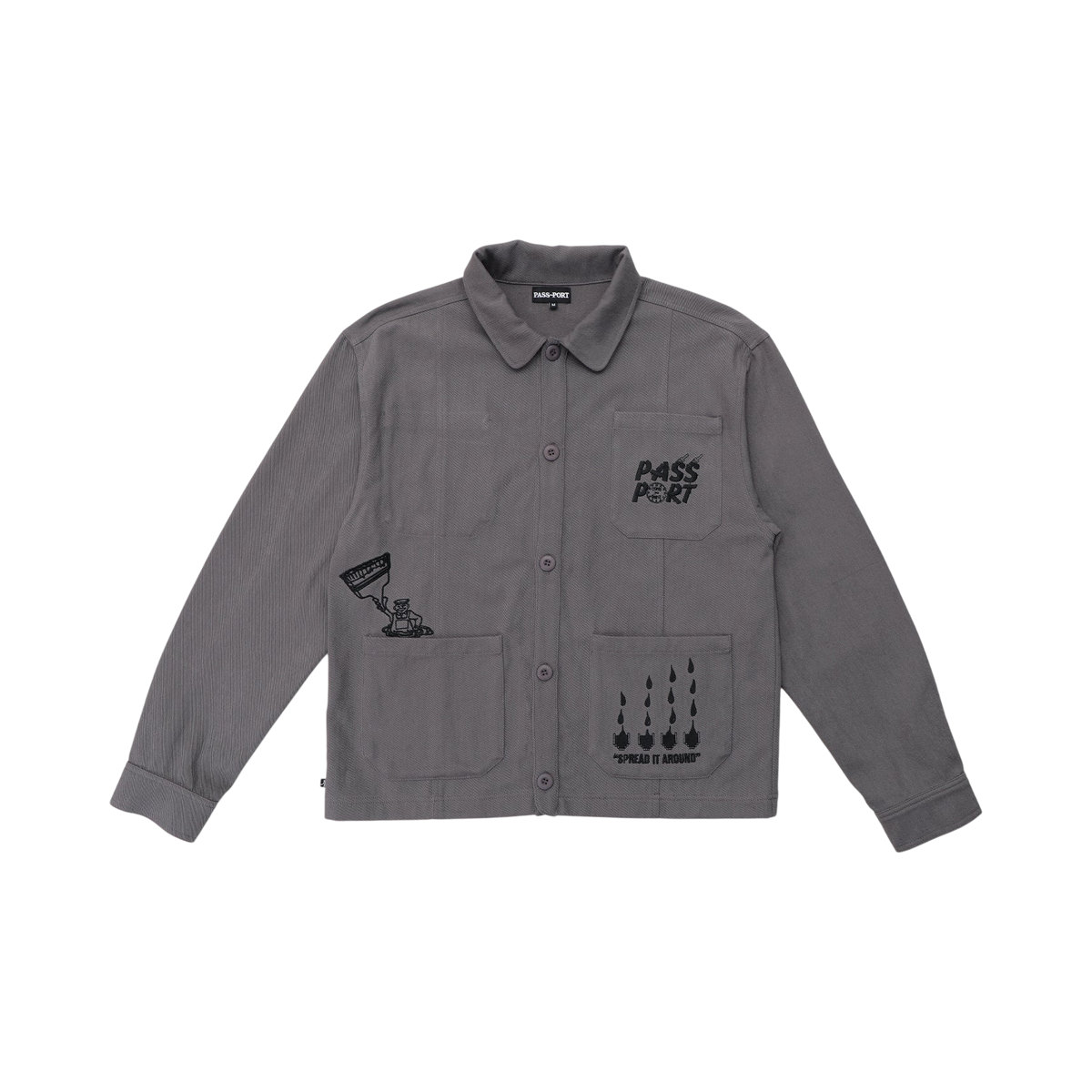 Passport Shop Rules Painters Jacket - Grey
