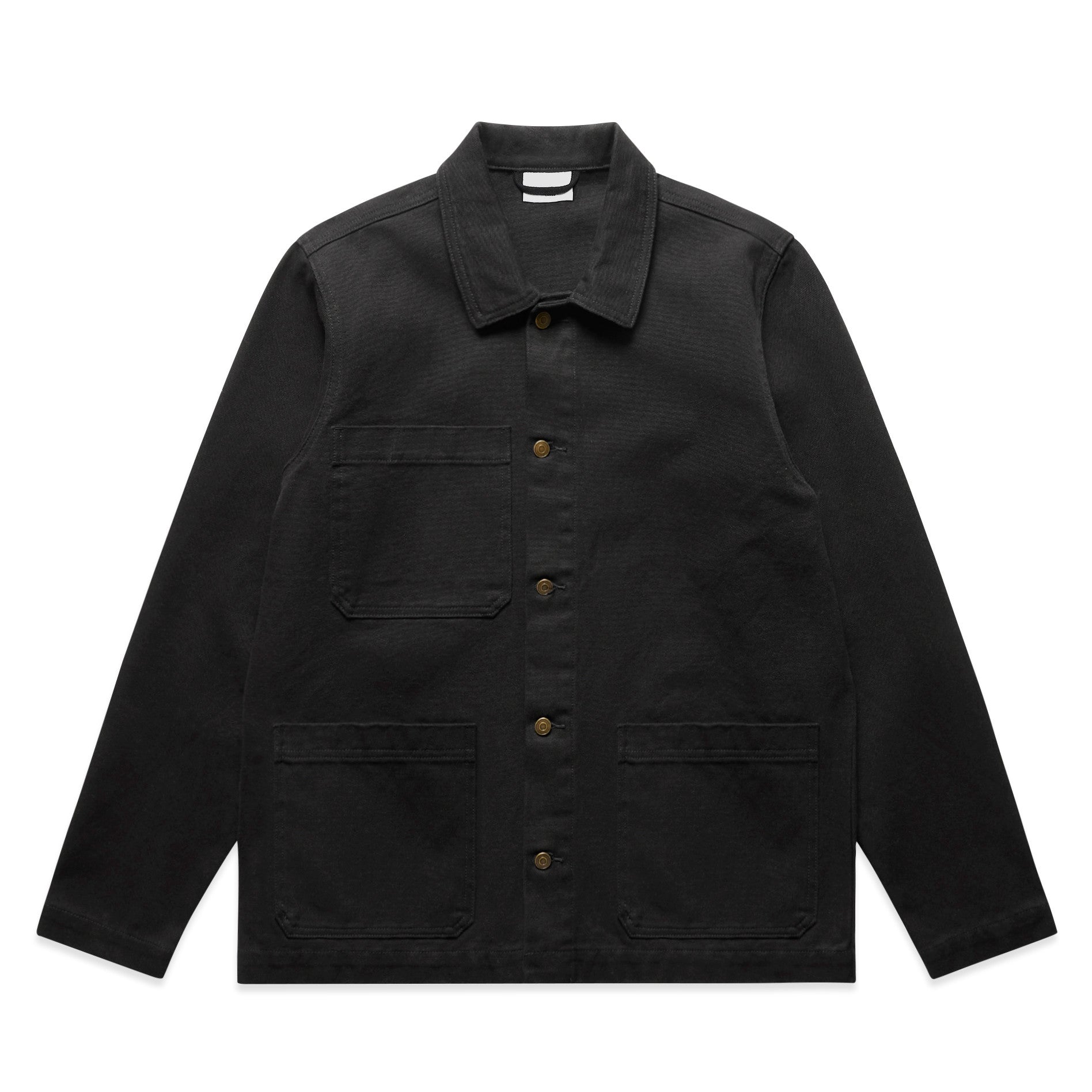 AS Colour Canvas Chore Jacket Noir - Face
