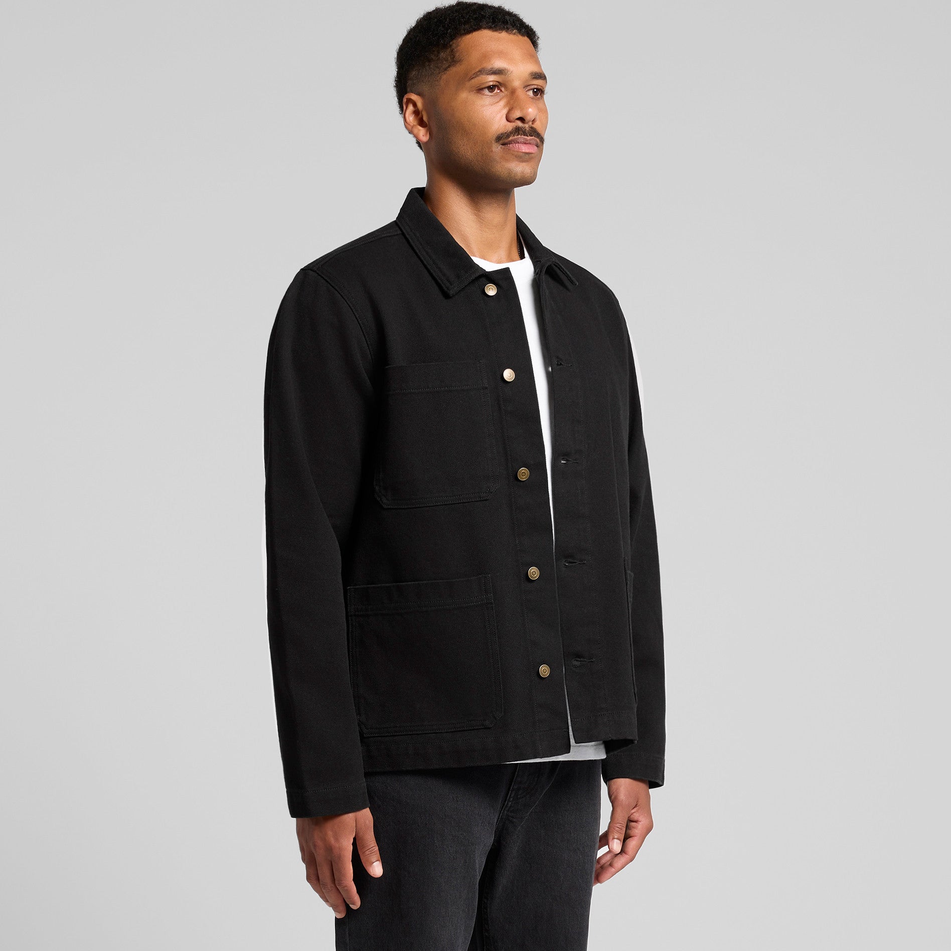 AS Colour Canvas Chore Jacket - Vue 3/4