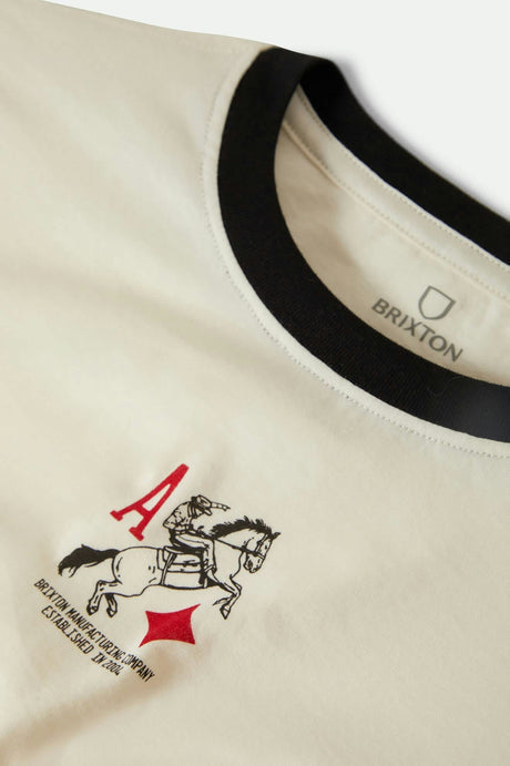 BRIXTON W ACES FITTED CREW TEE 