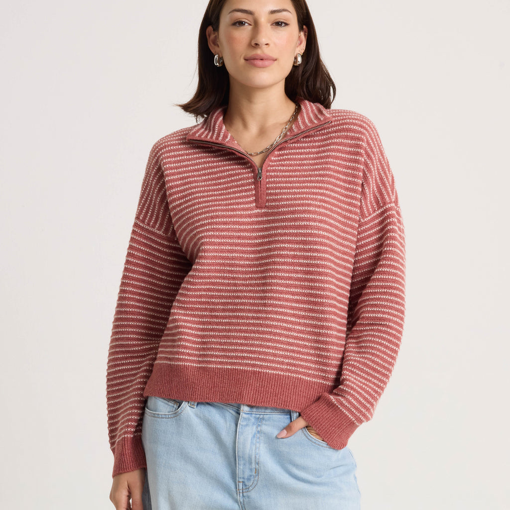 VOLCOM W SUN OF SAND SWEATER SOFT BLUSH