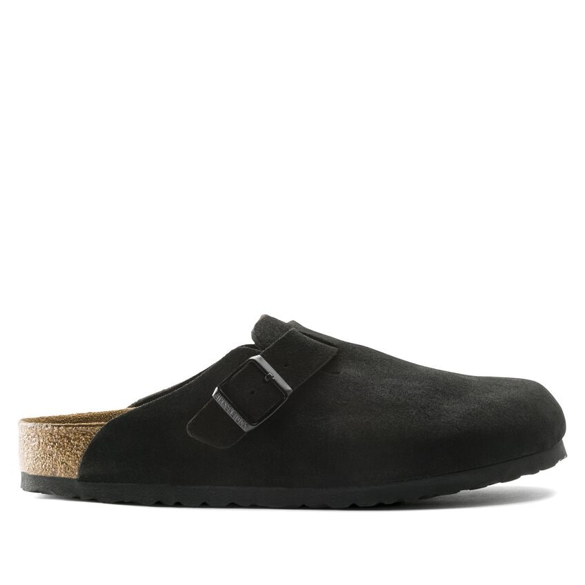 BIRKENSTOCK BOSTON SOFT FOOTBED SUEDE NARROW 