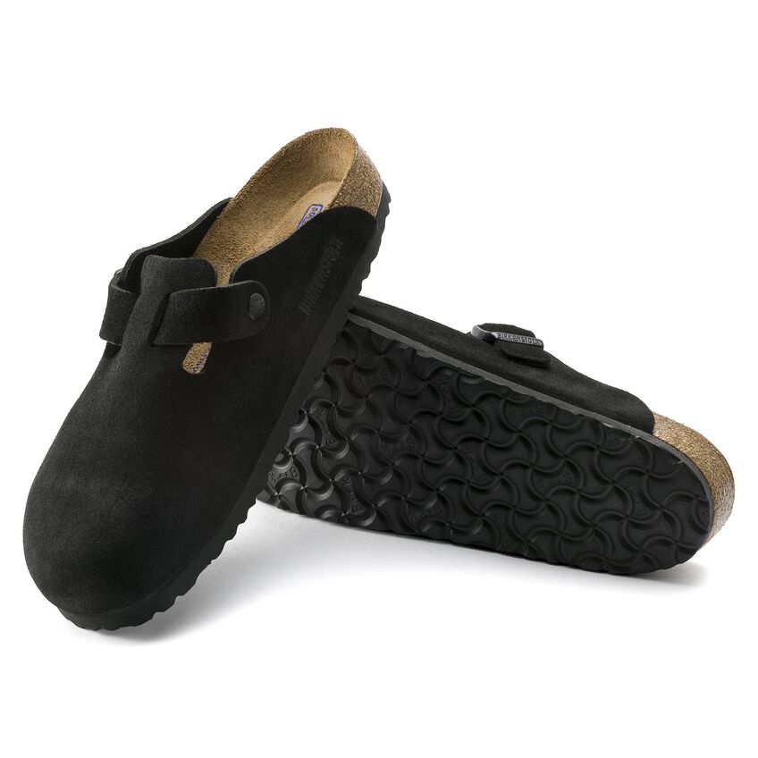 BIRKENSTOCK BOSTON SOFT FOOTBED SUEDE NARROW 