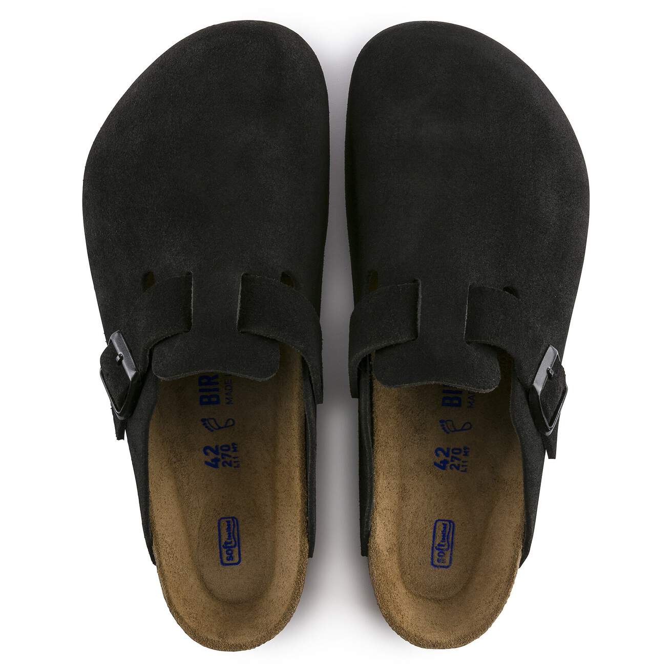 BIRKENSTOCK BOSTON SOFT FOOTBED SUEDE REGULAR