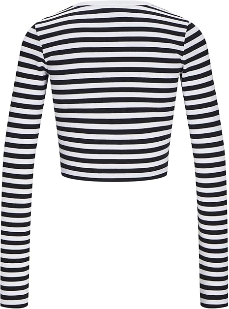JJXX JXFELINE STR LS STRIPE RIB TEE 