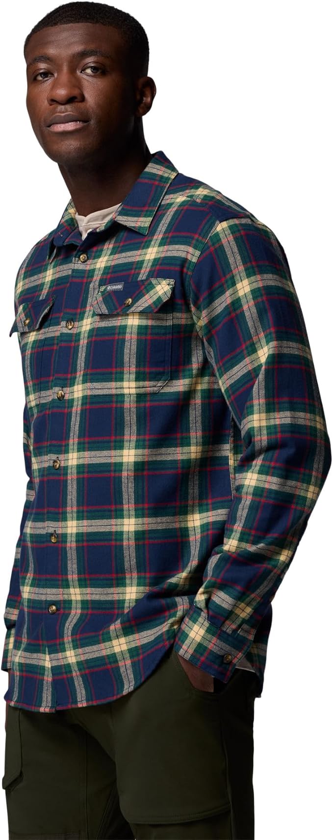 COLUMBIA FLARE GUN STRETCH FLANNEL 