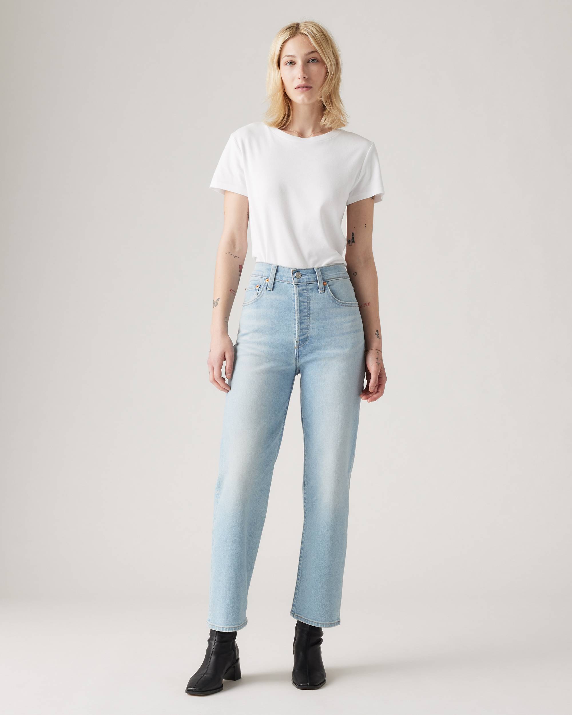 LEVI'S W RIBCAGE STRAIGHT ANKLE 