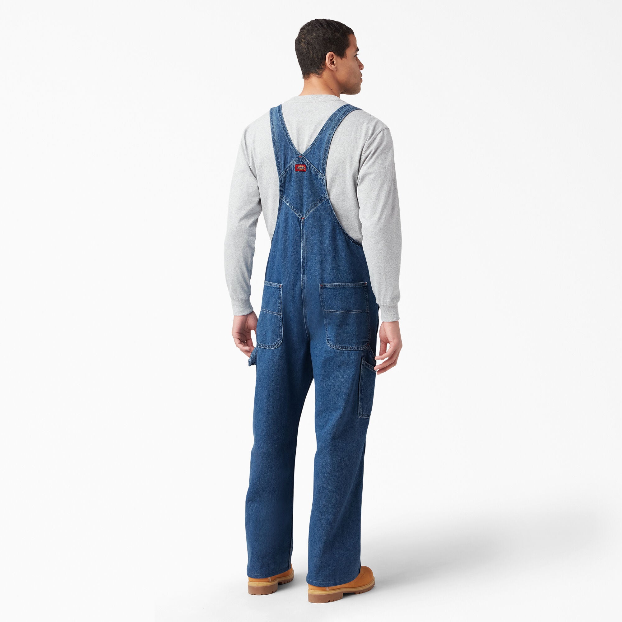 DICKIES WASHED DENIM BIB OVERALL 