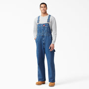 DICKIES WASHED DENIM BIB OVERALL 