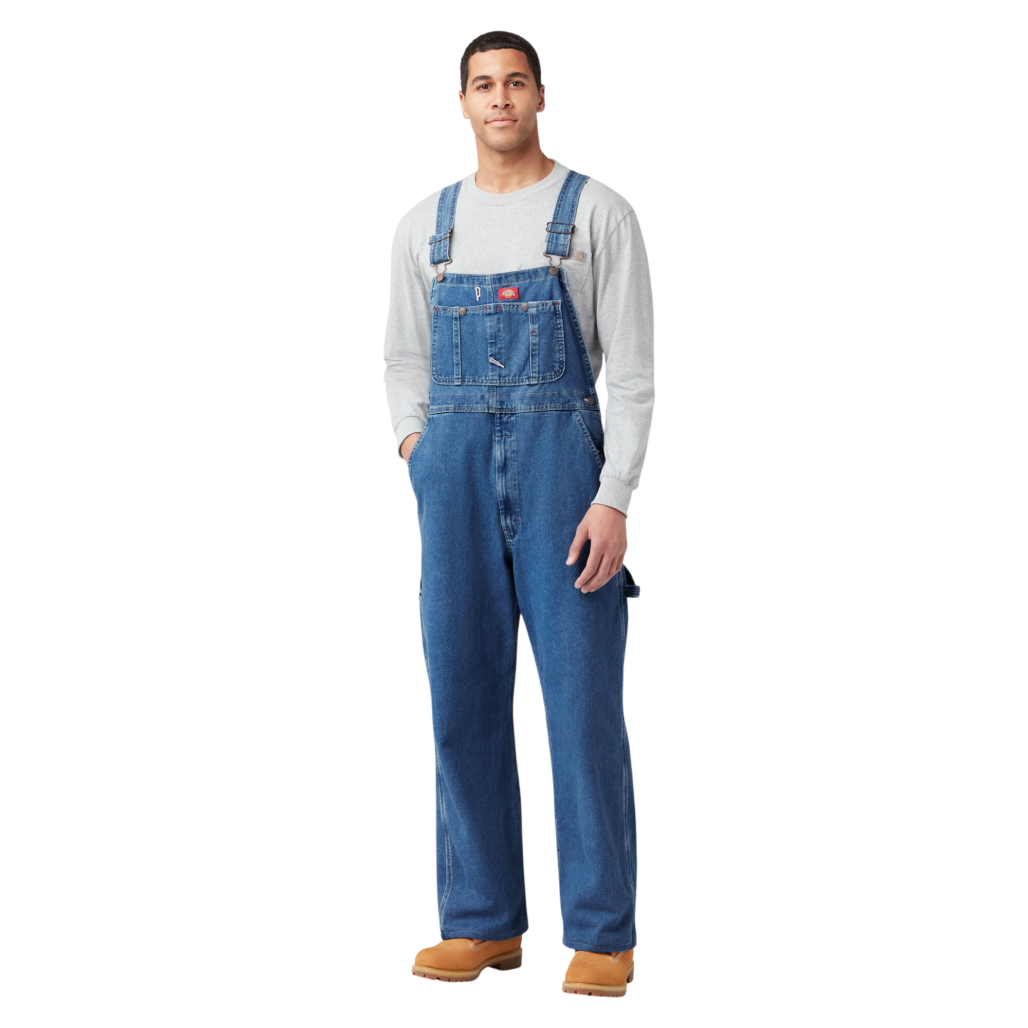 DICKIES WASHED DENIM BIB OVERALL