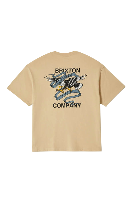 BRIXTON LIVE FREE HW RELAXED TEE 