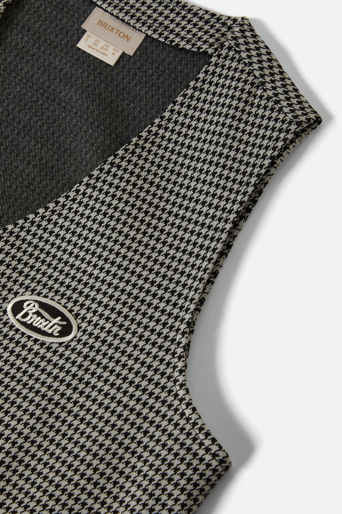 BRIXTON W HOUNDSTOOTH LEISURE VEST