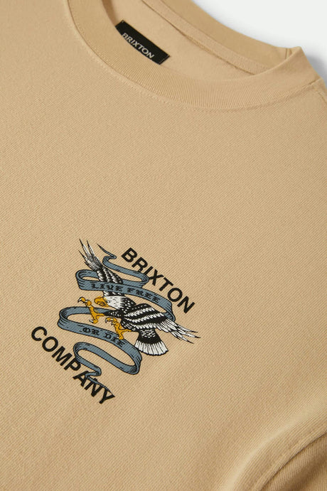 BRIXTON LIVE FREE HW RELAXED TEE 