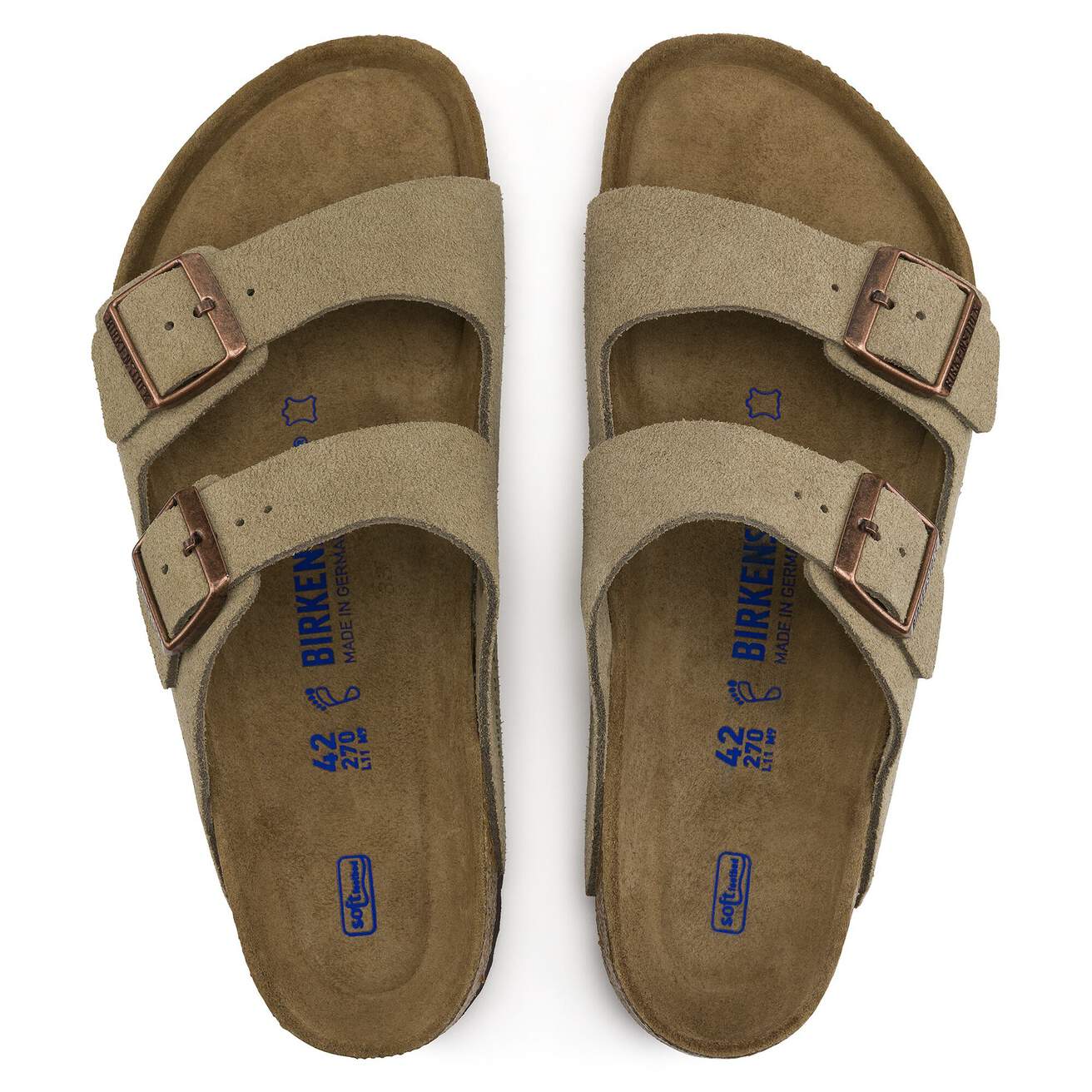 BIRKENSTOCK ARIZONA SOFT FOOTBED SUEDE REGULAR