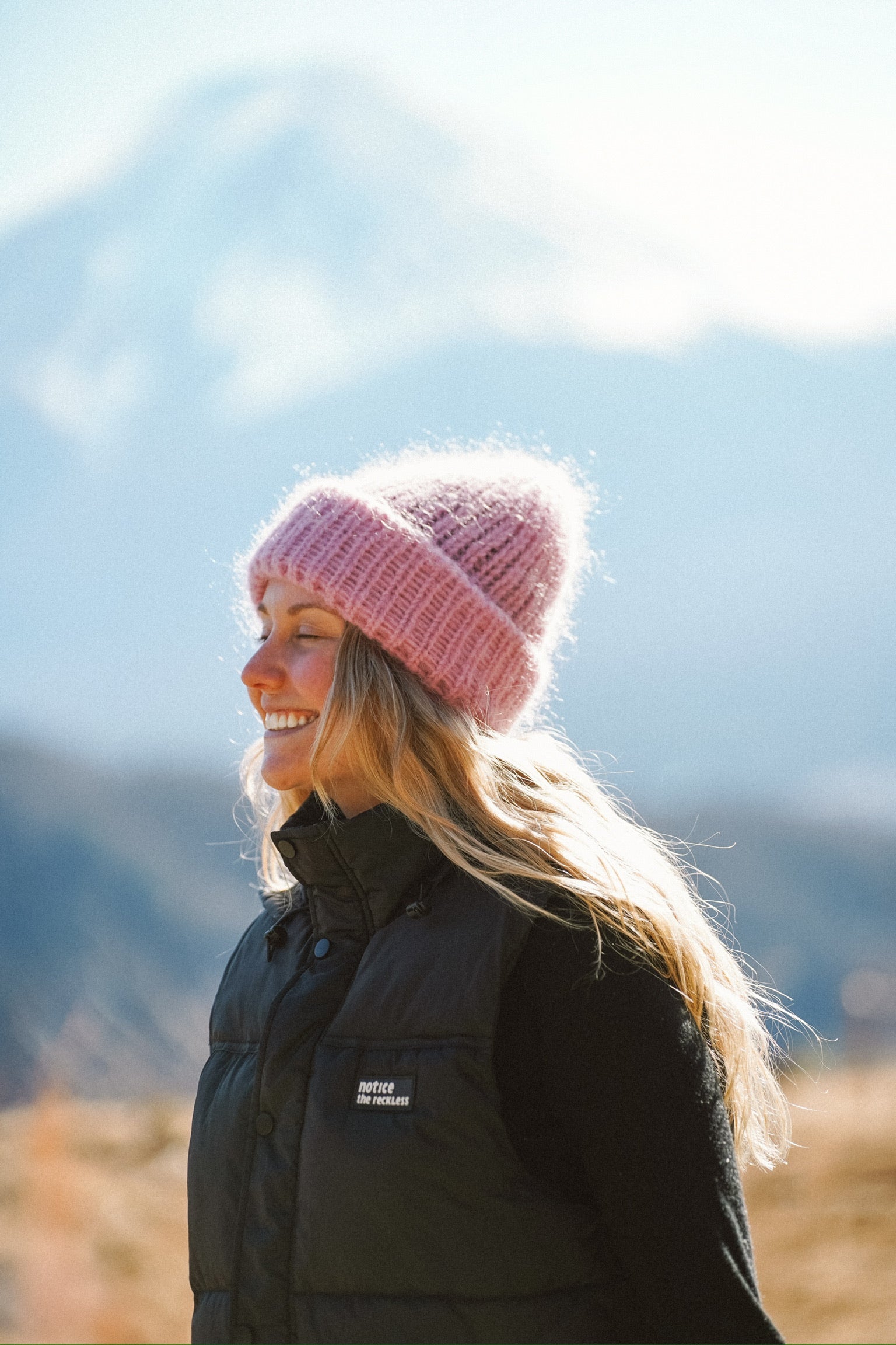 INSTRUCTIONS THE RECKLESS BLOOM MOHAIR BEANIE 