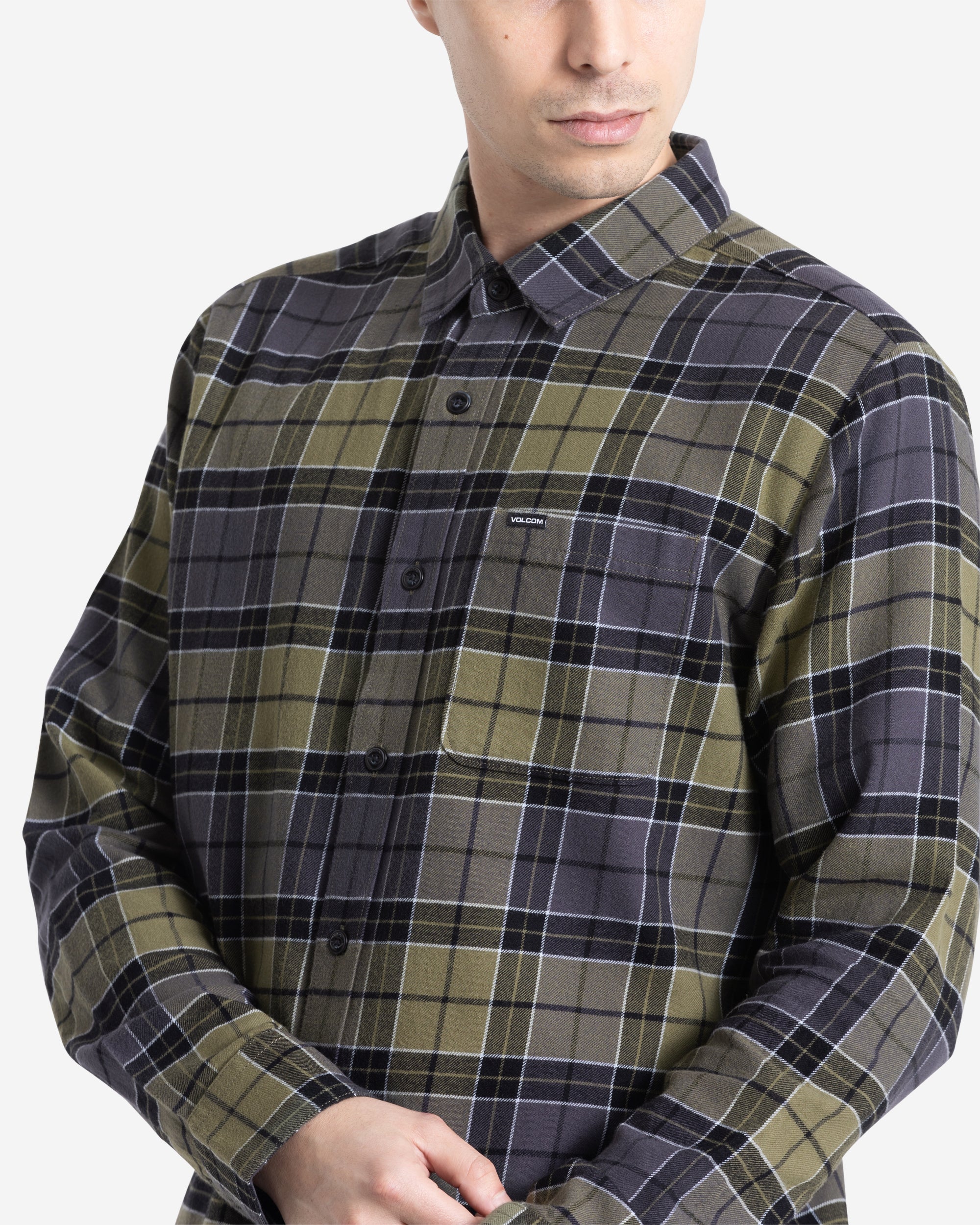 VOLCOM CADEN PLAID LS