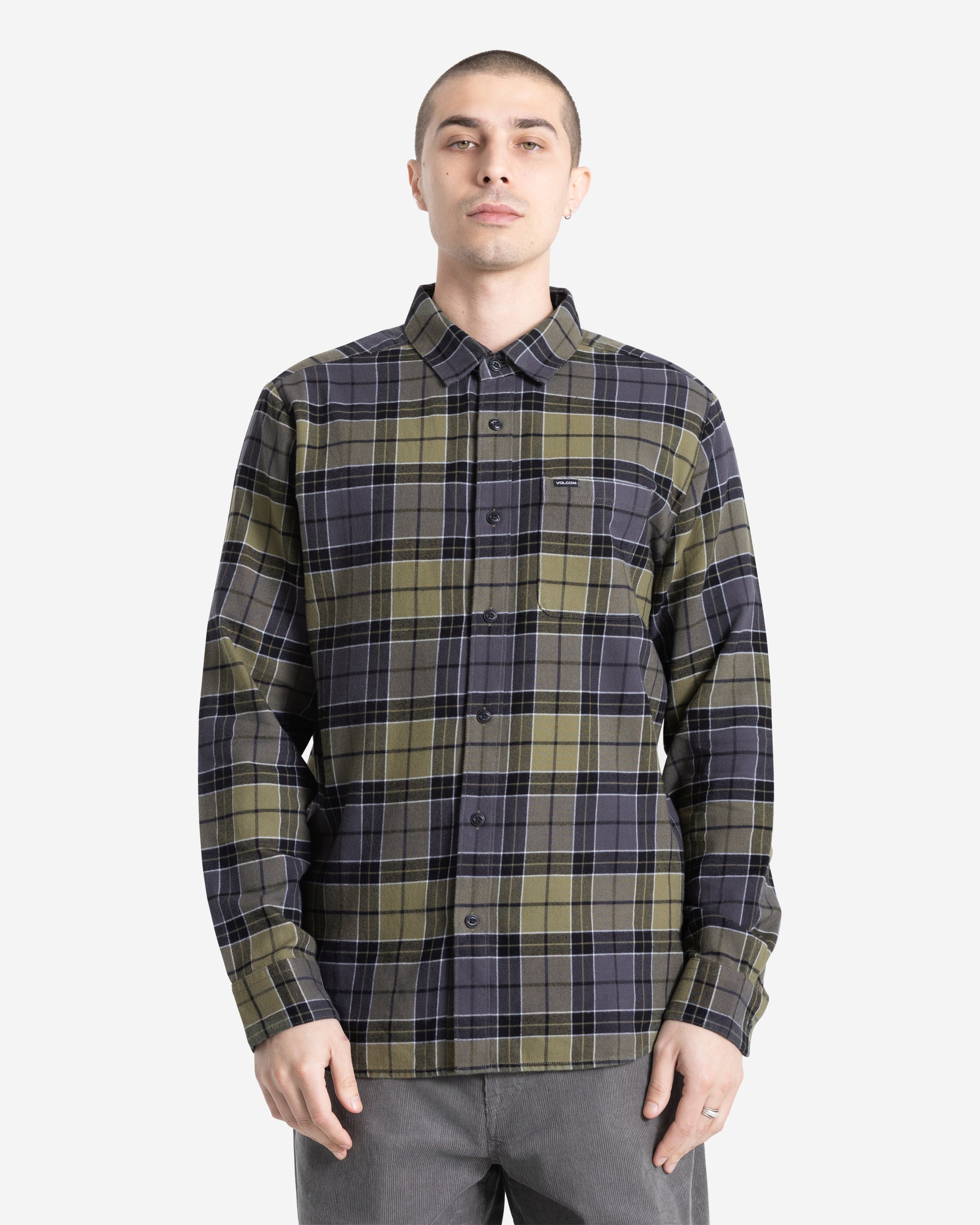 VOLCOM CADEN PLAID LS