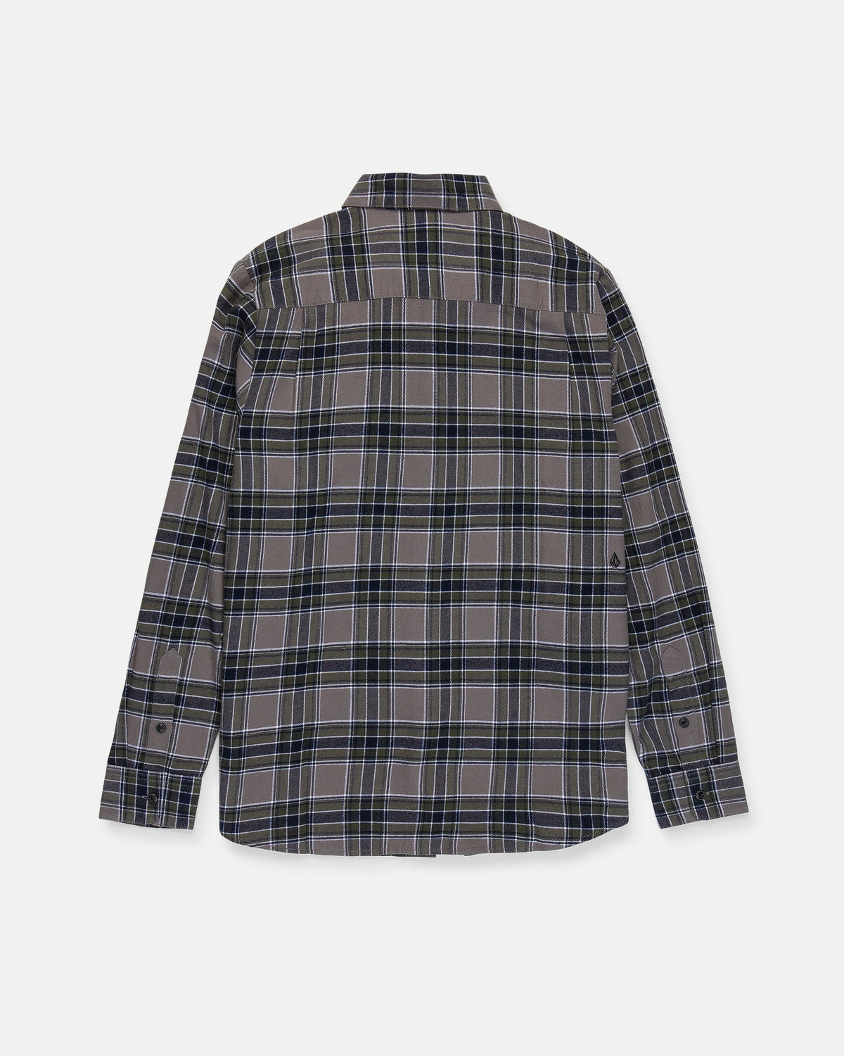 VOLCOM CADEN PLAID LS SHIRT Pewter - vue 4