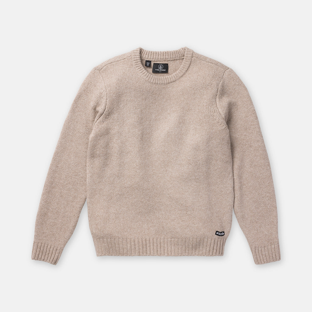 VOLCOM EDMONDER II SWEATER CASHMERE - à plat