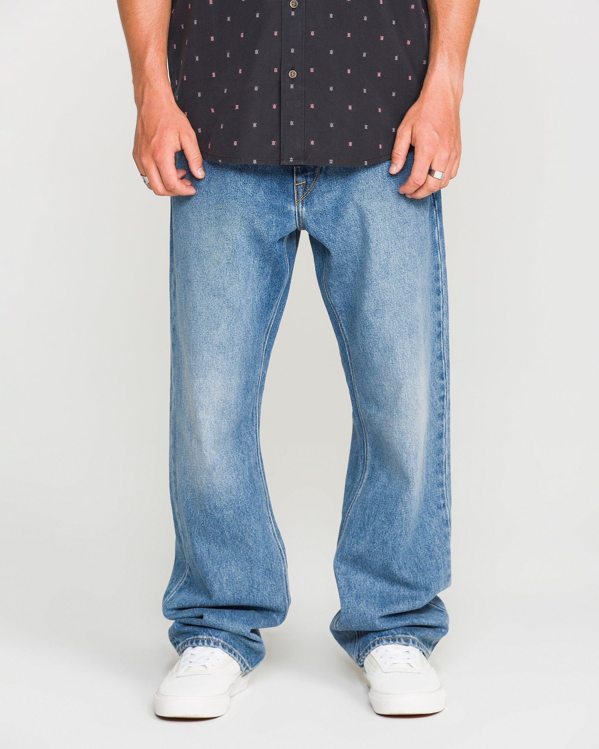 VOLCOM PIPE DREAMS DENIM - Euro Light Blue