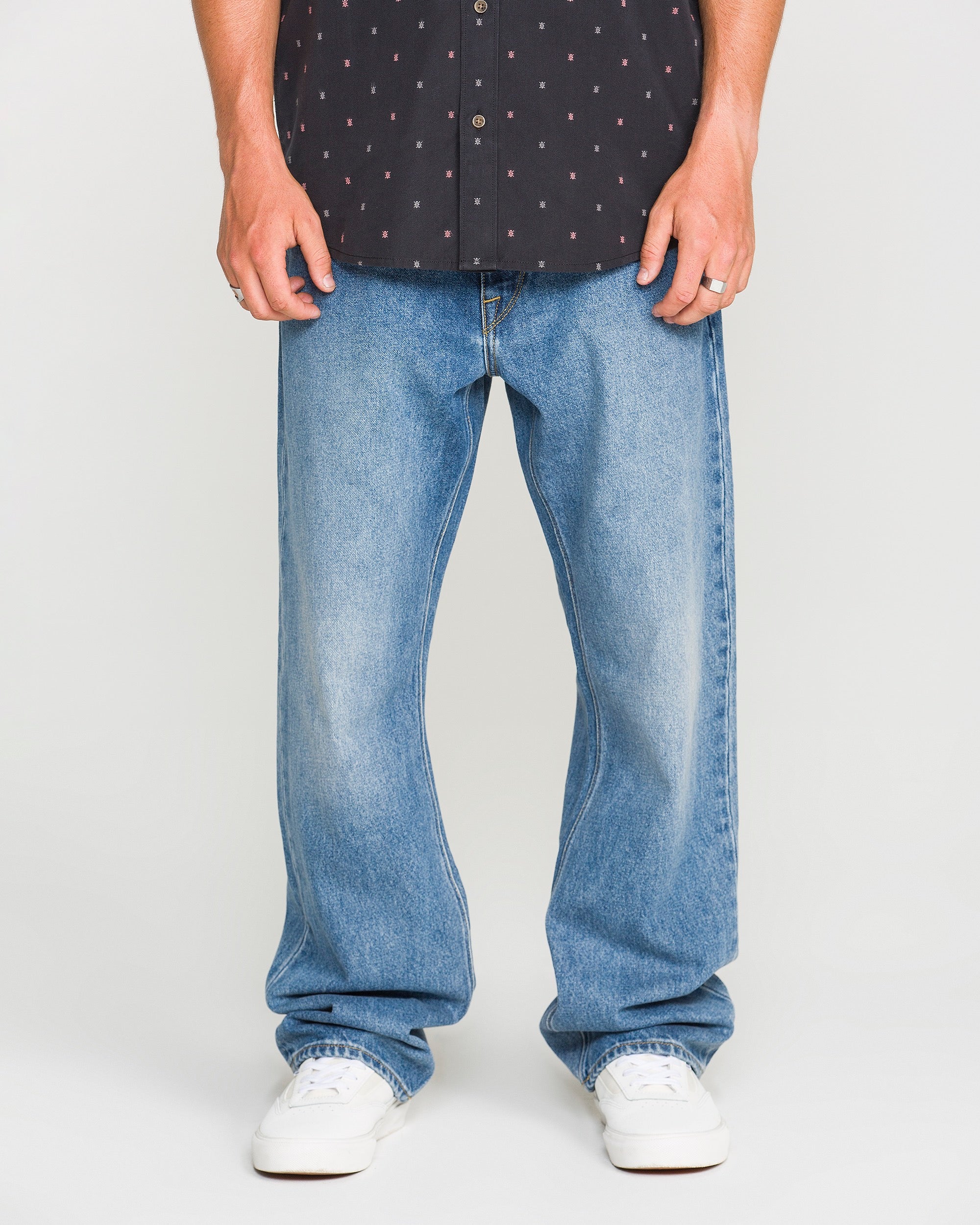 VOLCOM PIPE DREAMS DENIM - Euro Light Blue