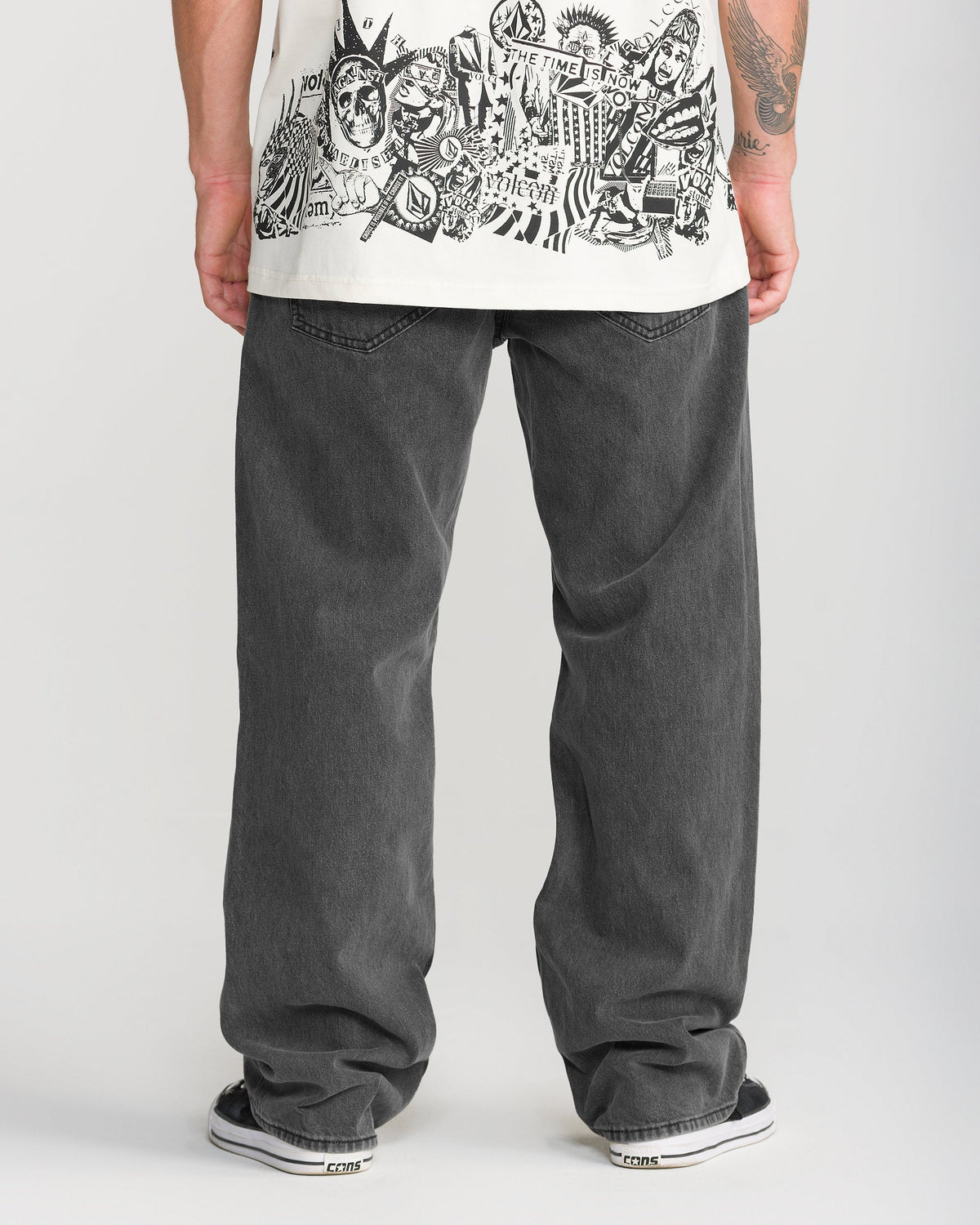 VOLCOM PIPE DREAMS DENIM CHAR/BLK