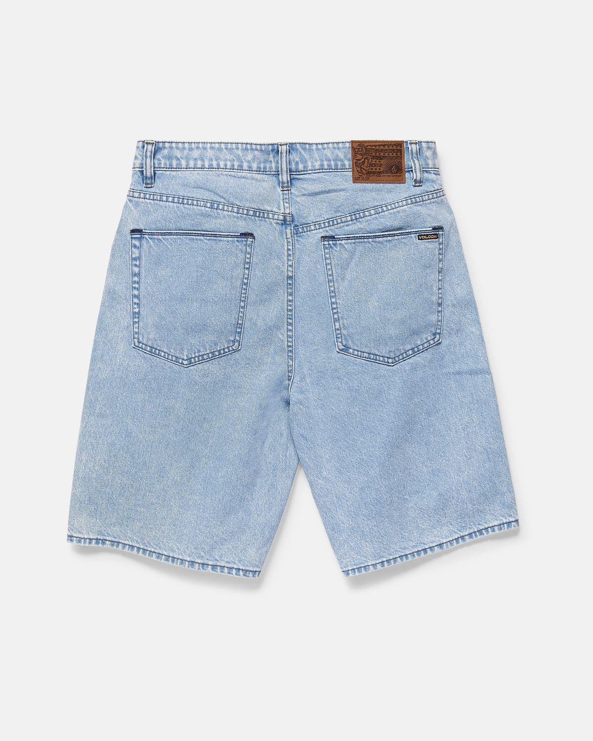 VOLCOM BILLOW DENIM SHORT 22 PALE AQUA