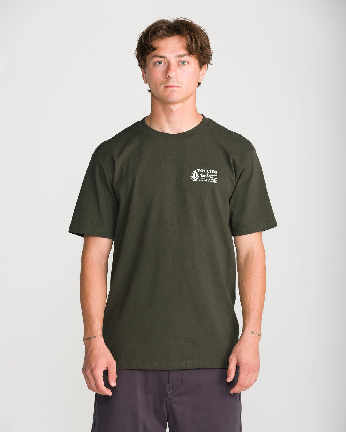 VOLCOM WORKWEAR SS TEE CLIMBING IVY