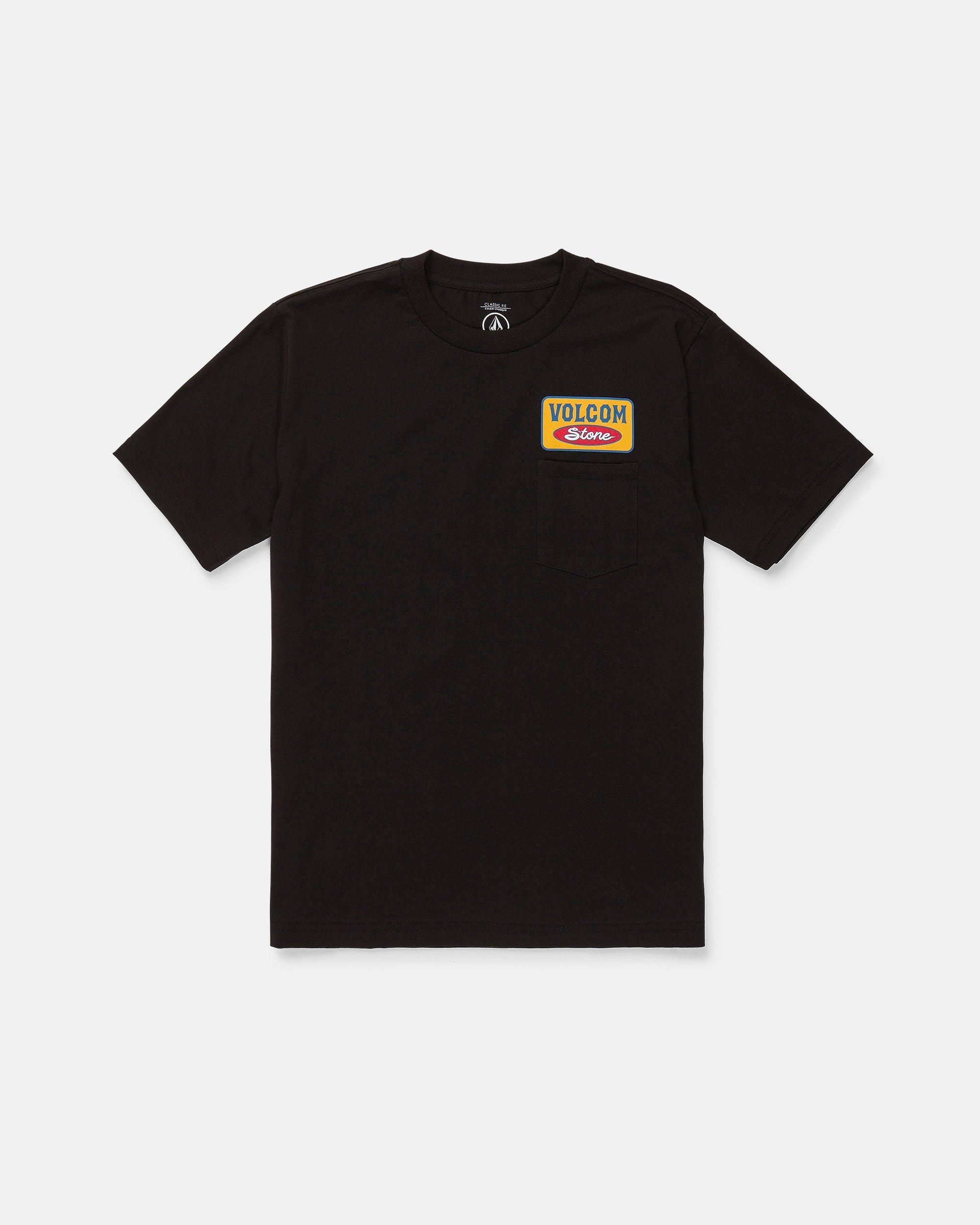 VOLCOM SNAKES OIL POCKET SS TEE Black - vue principale