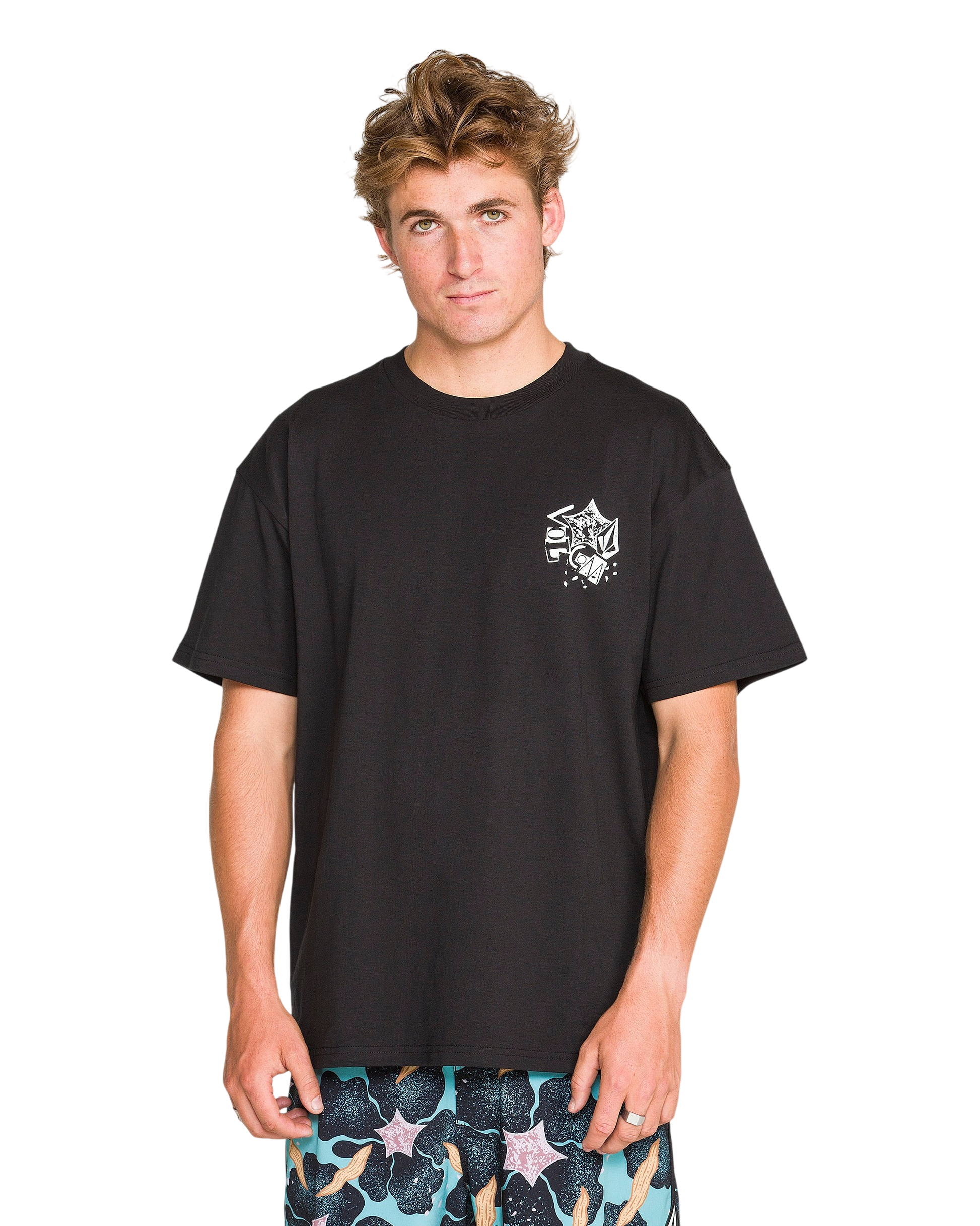 VOLCOM CONCRETE JUNGLE SS TEE - Black