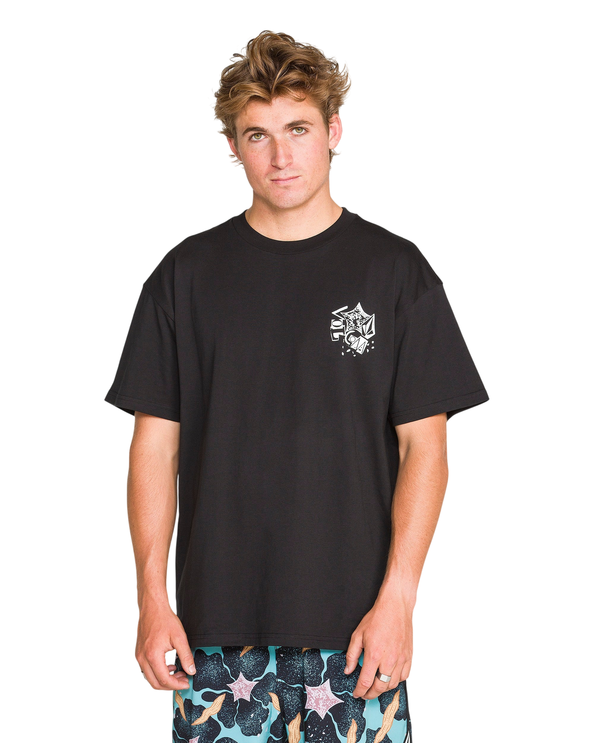 VOLCOM CONCRETE JUNGLE SS TEE - Black