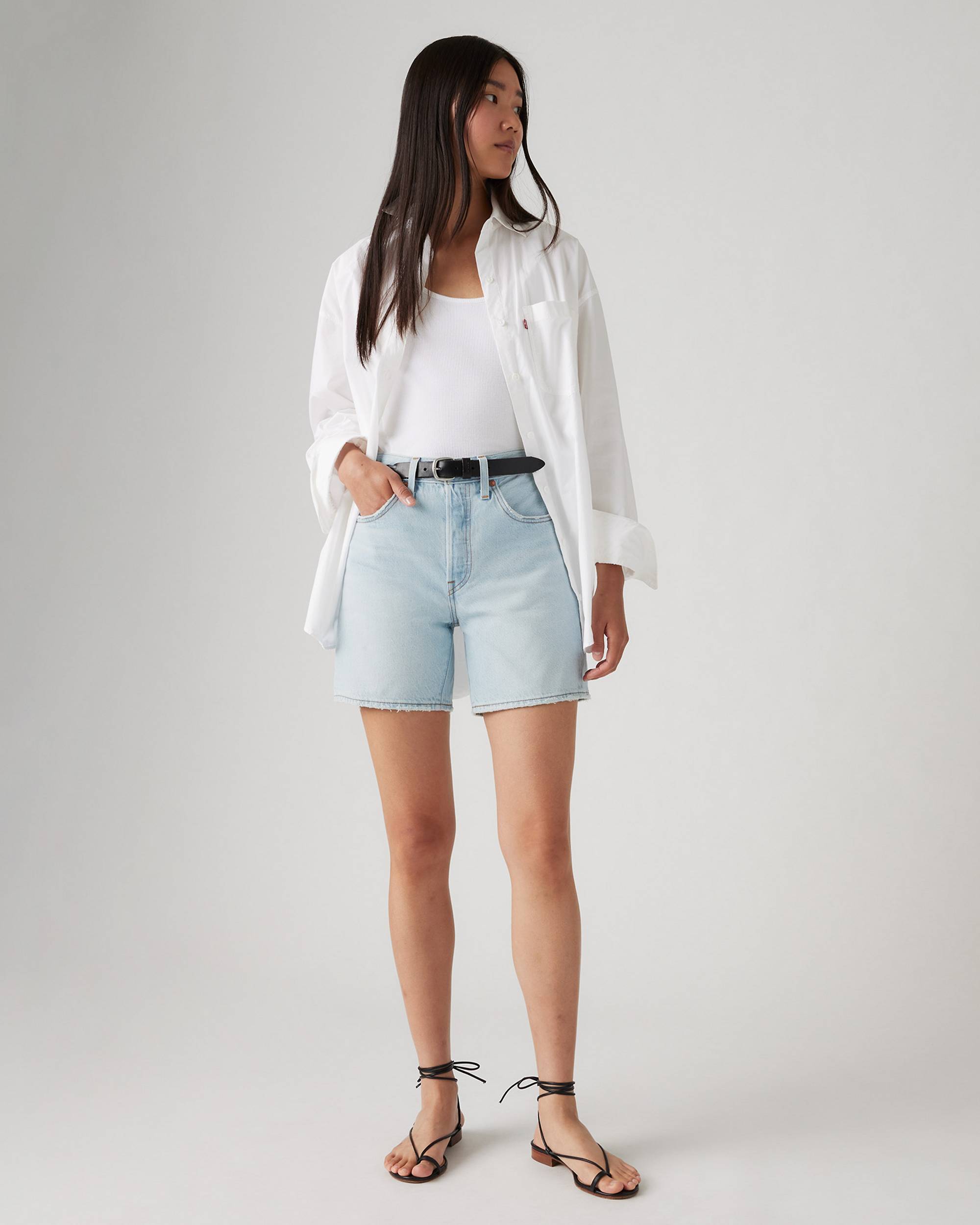 LEVI'S W 501 MID THIGHT SHORT LW