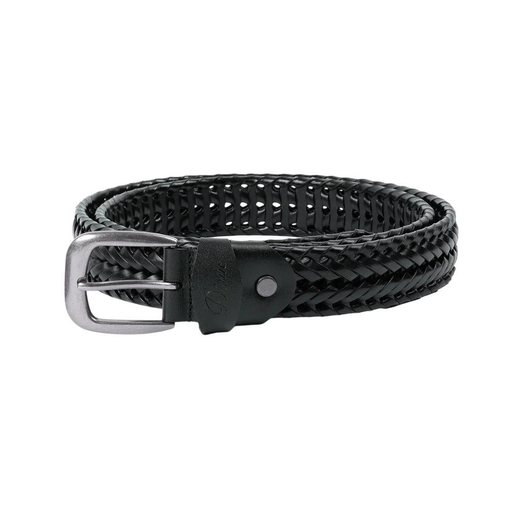 DIME BRAIDED LEATHER BELT