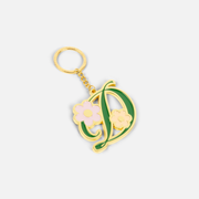 DIME OVERSIZED FLORAL KEYCHAIN - Gold
