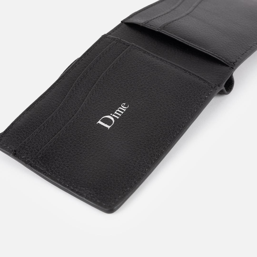 DIME Classic Leather Wallet Black — détail